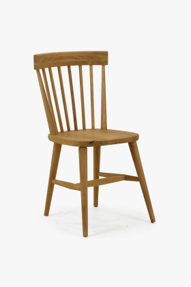 Eichenholz Retro-Stuhl massiv Naturholz Landhausstil